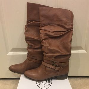 Steve Madden Candence Leather Knee High Boot